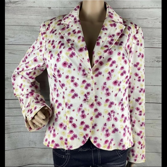 Nicole Miller Floral Jacket 🌺 - Picture 1 of 12